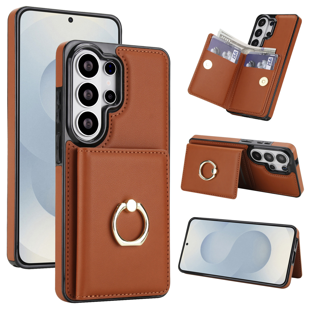 Samsung Galaxy A55 - Wallet with Card Holder Ring Kickstand