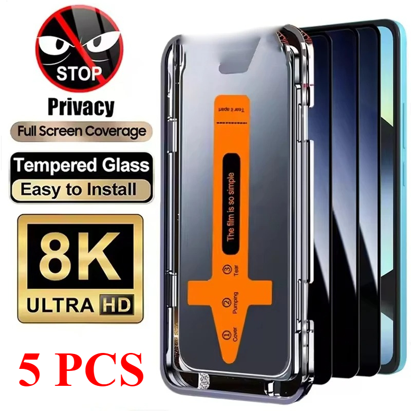 Oppo Find X8 - 2-5PCS Dust Free Privacy Tempered Glass
