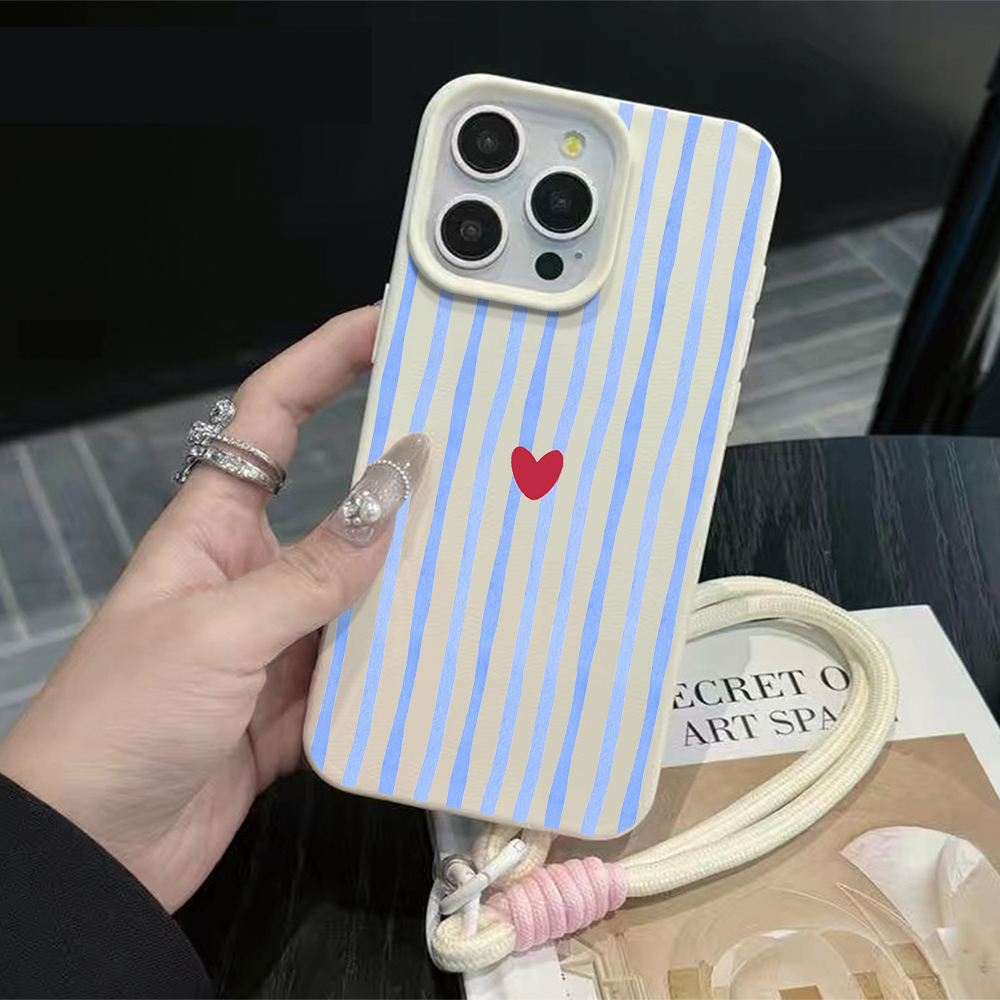 Vertical Stripes Hearts Phone  - Apple Iphone 16 review and price